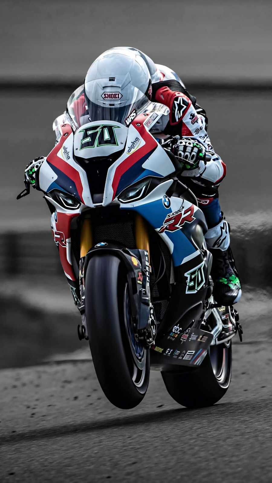 BMW M 1000 RR superbike on track